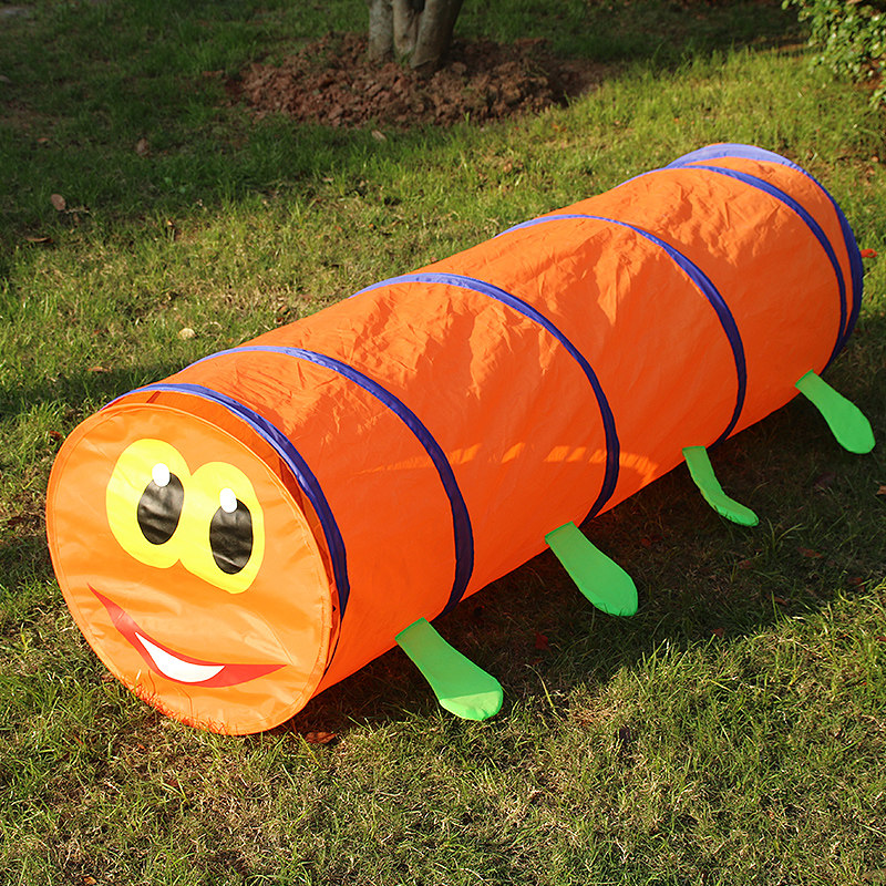 Children Sunshine Indoor Crawl Rainbow Tunnel Tent Feel Integrated Drill Mountain Cave Training Kindergarten Toddler Toy Climbing