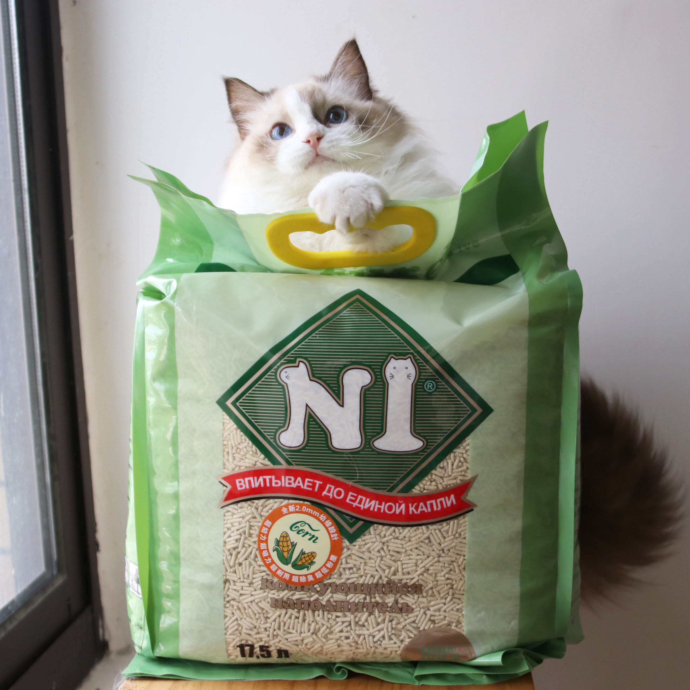 N1 corn cat litter deodorant cat litter low dust can flush the toilet cat litter plant tofu litter original flavor