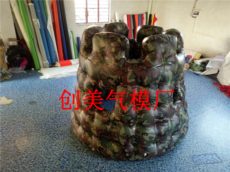 Inflatable live cs field bunker obstacle props camouflage bunker fortress fort inflatable toy outdoor shooting game