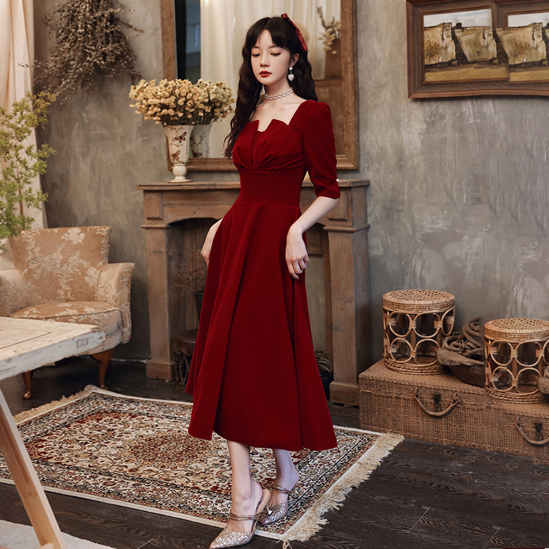 L+Blushing mid sleeve medium length (J163)   + $3.14 