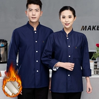 Синий флисовый лонгслив