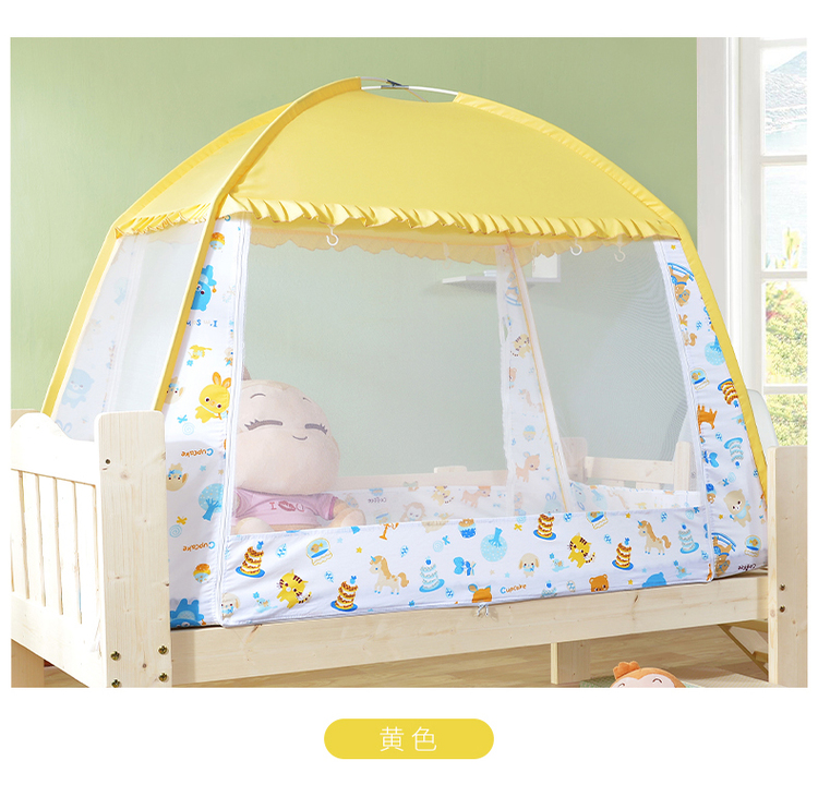 Em bé mùng lưới công chúa phong cách hồng yurt thả 100x180 / 168x88 tùy chỉnh 80x150x70 - Lưới chống muỗi màn xếp gọn