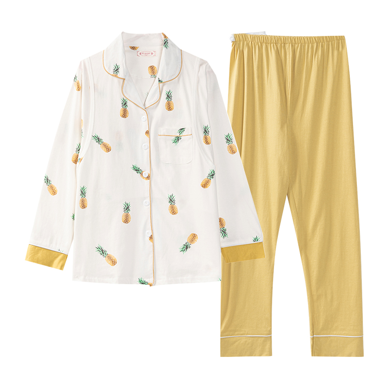 十月结晶可哺乳孕妇睡衣纯棉月子服套装哺乳产后孕妇装家居服
