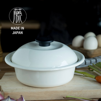 Noda enamel small soup pot imported from japan