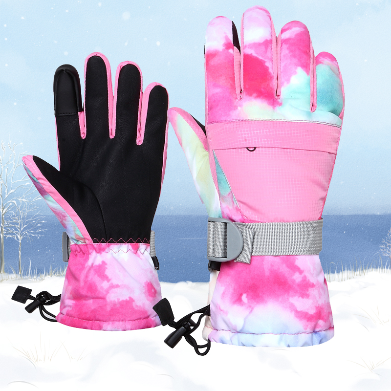 Warm Skiing Gloves Men And Women Riding Thicken Lovers' Winter Gloves Non-slip Windproof Gloves Waterproof Outdoor