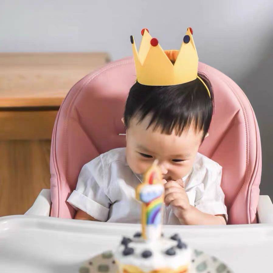 South Korea ins felt small crown baby one year old hat birthday hat children's birthday party arrangement