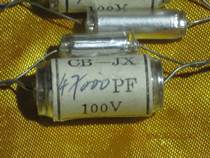 New 71 year production high precision 5 1000th polystyrene capacitor CB-JX 47000PF 100V