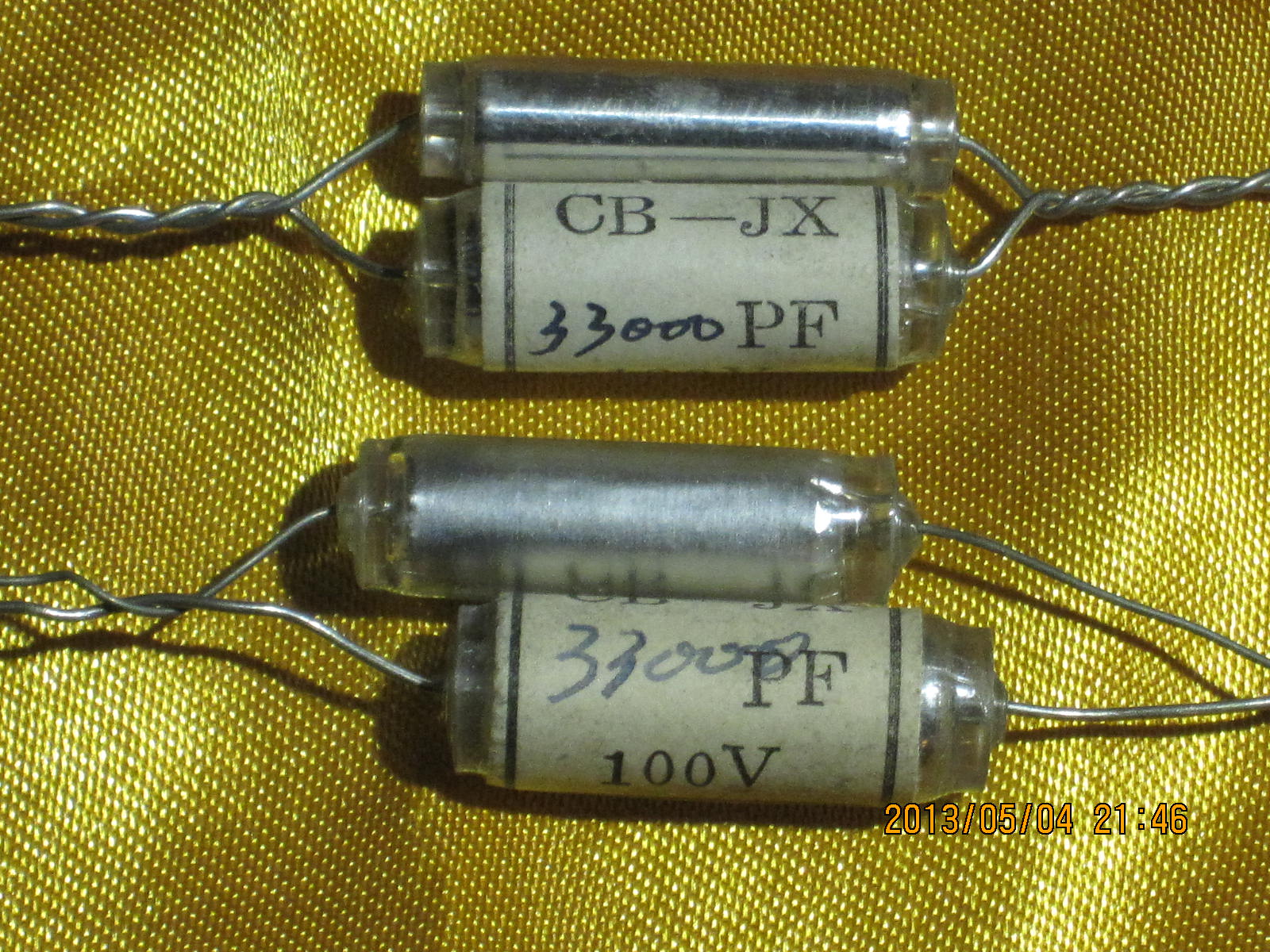 New 71 annual production of high-precision thousandths of 5 polystyrene capacitors CB-JX 33000PF 100V