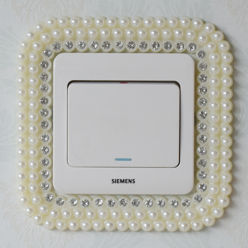 Single switch stickers elephant European pearl switch stickers switch decoration switch protection wall decoration wall stickers