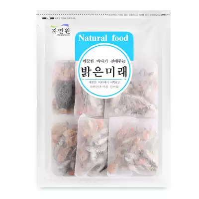 South Korea imported small anchovy soup package Natural Garden dried seaweed fish dried shrimp kelp soup package 96g6 sachets