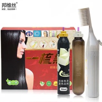 Bon Viith Magic Comb Plant Hair Dye A Comb Black Hair No Stimulation A Black Pure Foam Natural Dye Hair Cream
