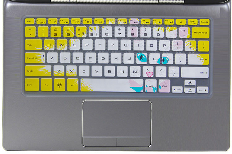 Dell XPS 12 (XPS12D-6708 keyboard anti-collision strip film 12 5 inch pen electric full coverage anti-dust cover waterproof anti-ash protection button rugged and transparent silica gel color cute