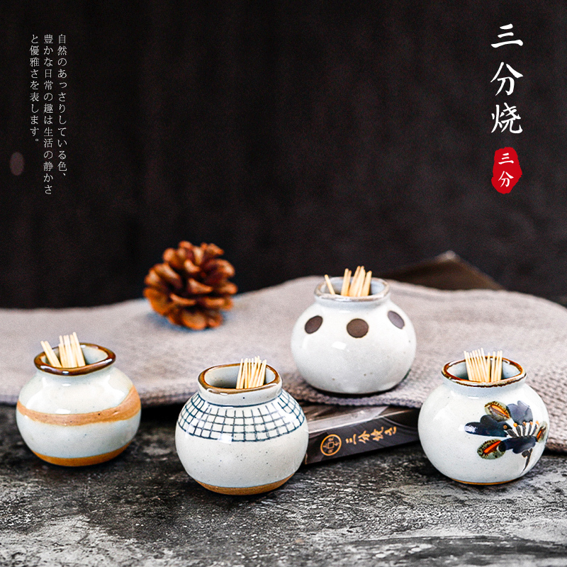 30% Burning Creative Fruit Fork Sign Cylinder Personality toothpick jar Home Xiaoqing New toothpick cylinder Dining Hall Sashimi Dry Ice Rinds