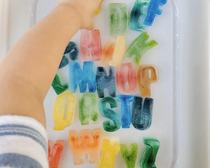 Regio Montessori sensory epoxy mold 26 letters plus numbers can make letter ice