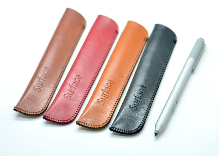 Microsoft Surface Pro3 pro4 Book pen cap protects ultra slim leather sheath pen bag leather sheath pen