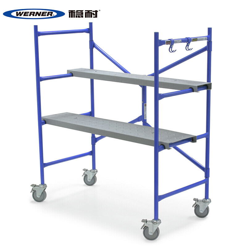 American Wenn industrial folding platform warehouse shelf ladder Portable mobile fast scaffolding cart PS-48