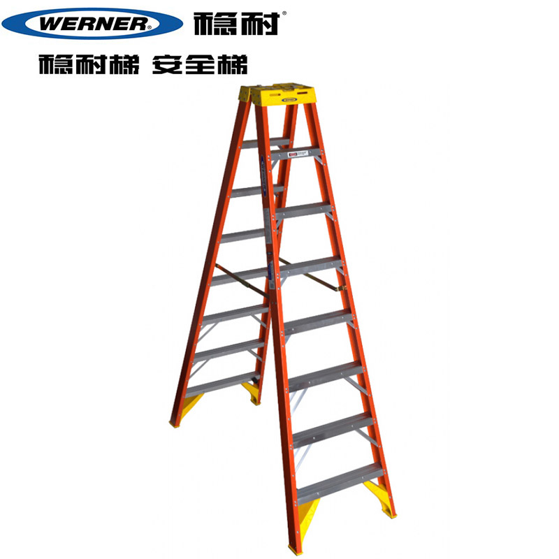 Steady-resistant glass fiber double side herringbone ladder folding industrial ladder safety T6204CN T6204CN T6205CN T620CN T620CN