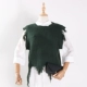 J 20 thời trang mới hoang dã phiên bản Hàn Quốc của áo thun cổ tròn tự trồng không tay màu rắn áo len nữ Hàn Quốc áo khoác len