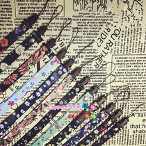 Summer style popular little fresh and broken flower fabric hand casing rope hanging chain mobile phone hanging neck lady printed hanging rope wholesale