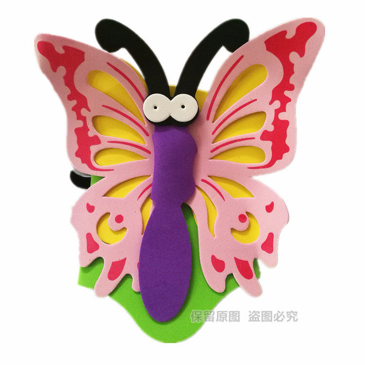 Cartoon cute butterfly headgear mask insect animal headgear children's school sports hat show props