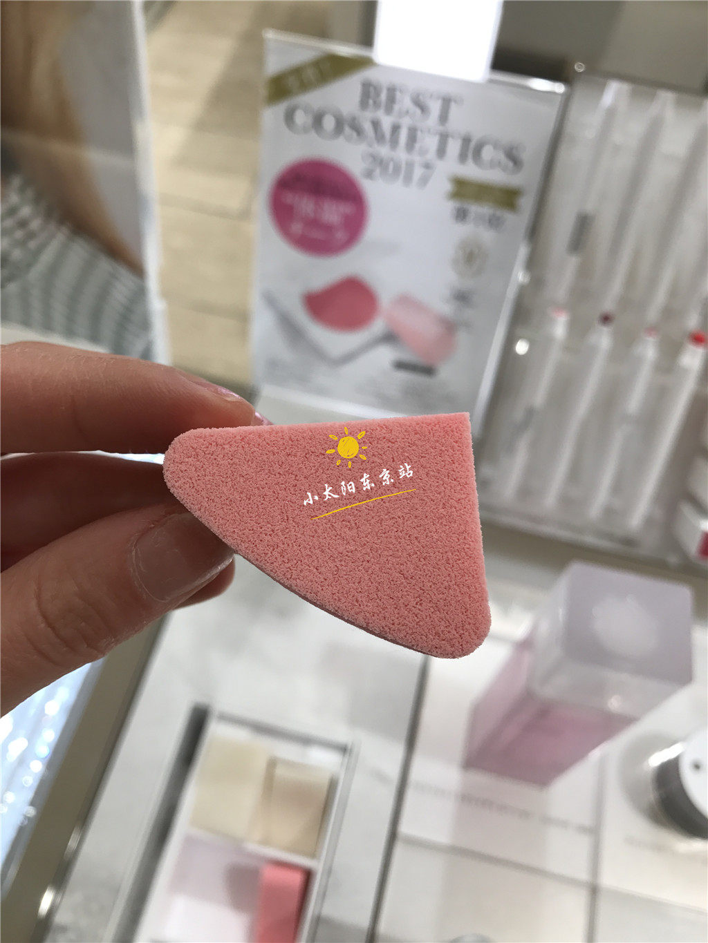 Spot Japan counter Chicca Triangle sponge puff Foundation powder cream Blush special 2 pieces