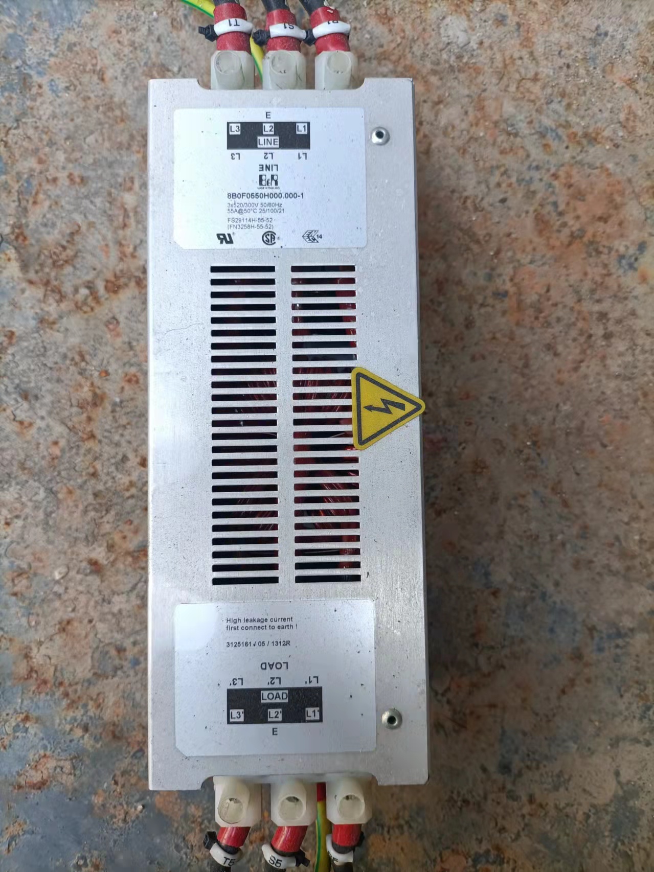 Disassemble the three-phase filter 55A 380V~440V