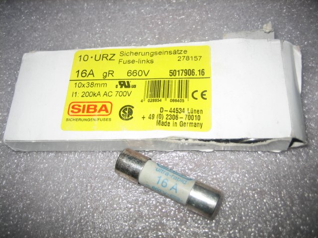 10 URZ 16A660V 10X38MM