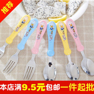 Baby Stainless Steel Spoon Toddler Child Soup Spoon Baby Training Deputy Food Feeding Rice Tablespoon Spoon Cutlery Cutlery 304