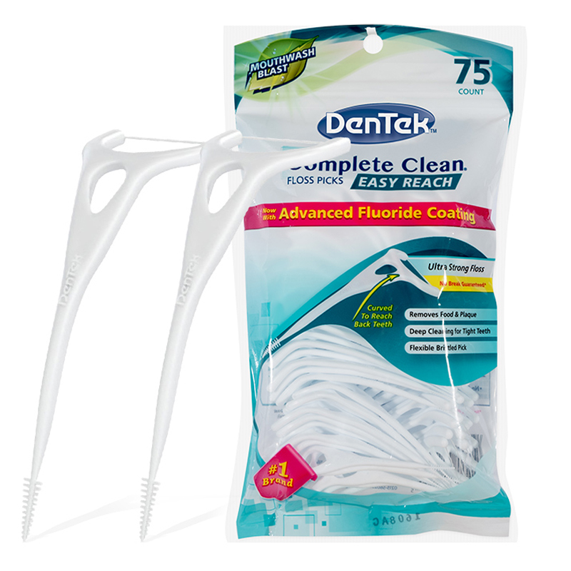 De Tec Rear Dental Floss Convenient Sanitary Germany Import Clean Toothsewn Seams Easy To Use Mint Portable Mouth Tooth.