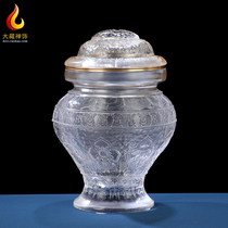 Eight Auspicious Ancient Pharaoh Glazed Bottle for the Bottle Pendulum Buddha Former dedicated to the Yellow Wealth Divine Venjusri Wang Baobottle white