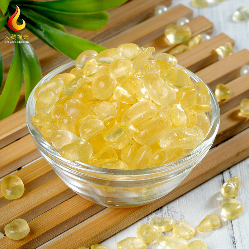 Buddha statue pagoda repair for Manza gemstone treasure bottle Buddhist supplies seven treasures yellow Crystal Gems 3 yuan 1 Two