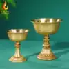 Tibet pure copper ghee lamp lamp holder Eight auspicious household for Buddha candle holder Hui Bao lamp holder Liquid ghee base