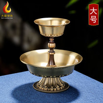 Large Brass Guardian Cup Glossy Holy Water Cup Tantric Supplies Buddha Cup Tibetan-style Water Supply Cup in Front of Buddha 14cm