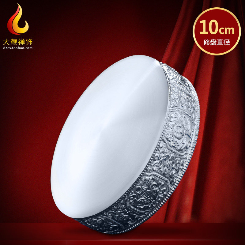 Manza Pan Pure Silver Handmade Manda Dish HIDDEN EIGHT AUSPICIOUS MAN TEA ROE IMITATION NEPAL FOR MANZA TRAY 10cm-Taobao