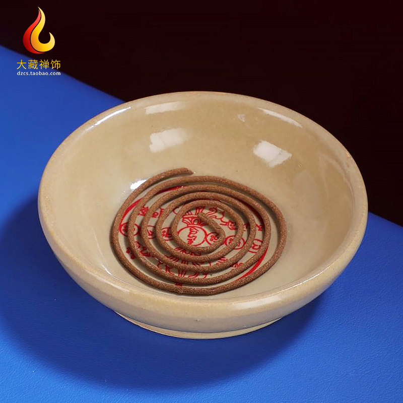 Ceramic smoke for pita cigarettes for gallic six pass Kumgang pestle home for the Buddha Indoor smoke for supplies Smoke tray-Taobao
