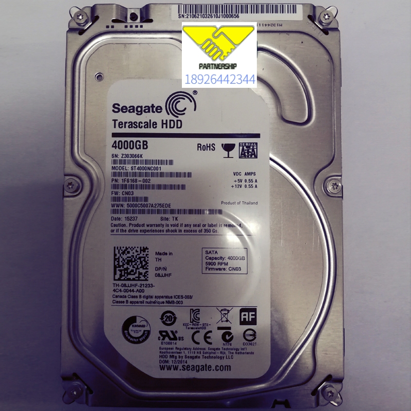 Seagate Seagate ST4000NC001 4TB 7200 to 35 "SATA Enterprise Hard Drive