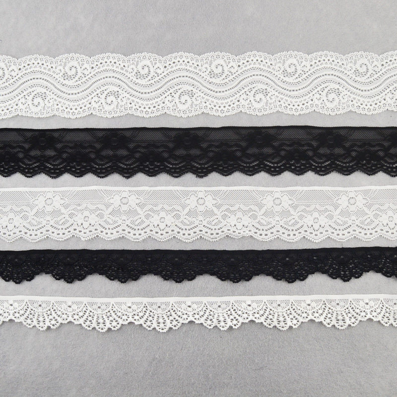 Skin elastic lace lace lace underwear hollowed lace lace - cut tie - cuff skirt DIY decorative accessories