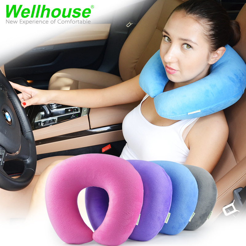 Travel Three Precious neck and neck Goose Down Inflatable Pillow U Type Pillow Travel Pillow Aircraft Pillow Lean to Pillow Pillow Portable
