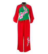 New Yangko costumes for female adults square dance fan dance performance costumes ethnic style suits