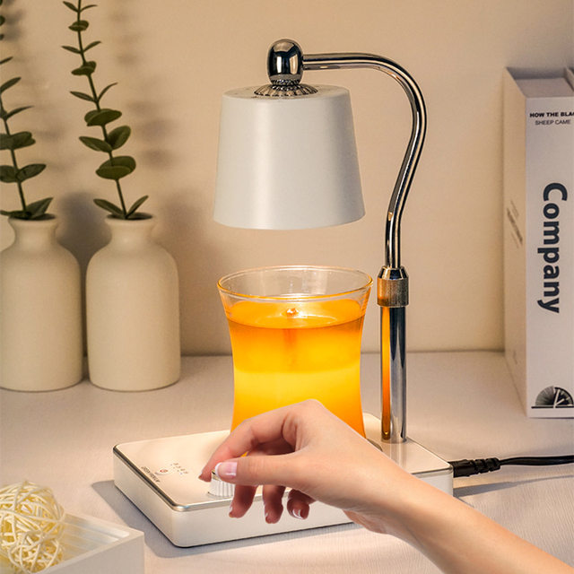 Simple and Luxurious Aromatherapy Wax Melting Lamp, Timed Candle Melting Lamp, Bedroom Atmosphere Bedside Lamp, Flameless Diffuser, Wedding and Birthday Gift