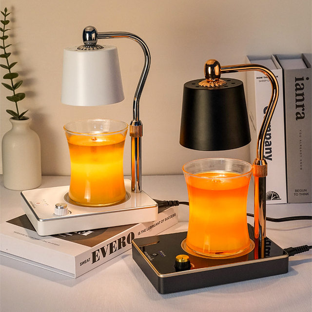 Simple and Luxurious Aromatherapy Wax Melting Lamp, Timed Candle Melting Lamp, Bedroom Atmosphere Bedside Lamp, Flameless Diffuser, Wedding and Birthday Gift