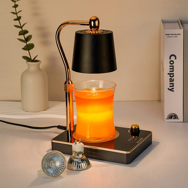 Simple and Luxurious Aromatherapy Wax Melting Lamp, Timed Candle Melting Lamp, Bedroom Atmosphere Bedside Lamp, Flameless Diffuser, Wedding and Birthday Gift