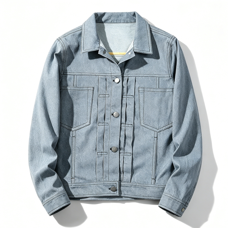Japanese-Style Vintage Workwear Denim Jacket for Men and Women L86502 Youth Spring Multi-Pocket Jacket Top