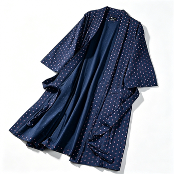 ສົ່ງອອກ robes ພິມ canadian ສໍາລັບຜູ້ຊາຍແລະແມ່ຍິງ l86916 ຖົງຂະຫນາດໃຫຍ່ lace-up cardigan ເຮືອນໃສ່ສີ່ລະດູການ nightgown ກາງ-ຍາວ