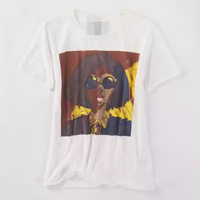 26957 summer new men's Korean round neck fashion printing casual all-match high-quality cotton short-sleeved T-shirt 1022