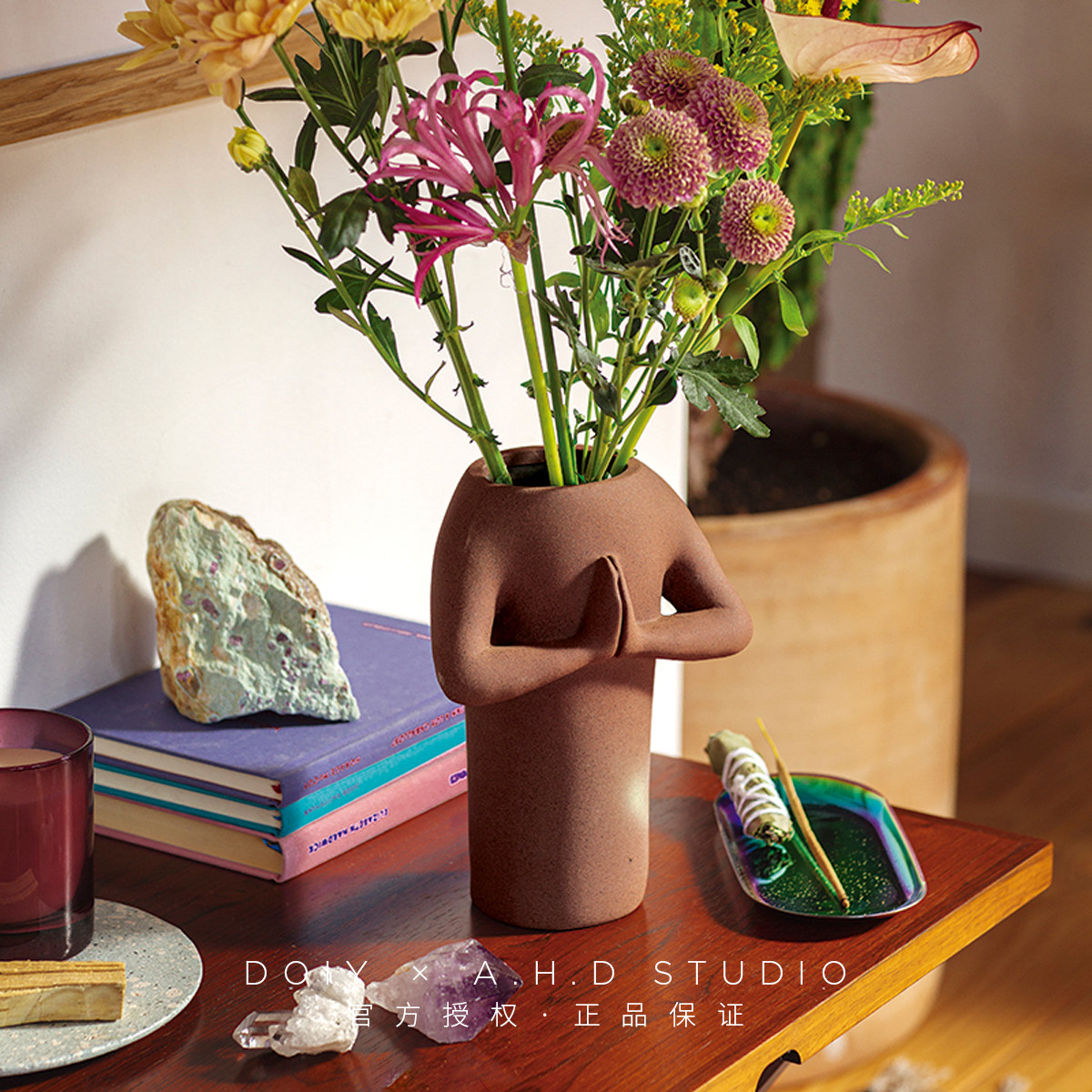 DOIY Spot Spanish yoga synthetic vase of pottery bless the beautiful gift of Bye flower creative