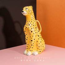  Spot AHD｜Spain DOIY Leopard watering pot Flower pot sprinkler watering pot creative decoration Home gift