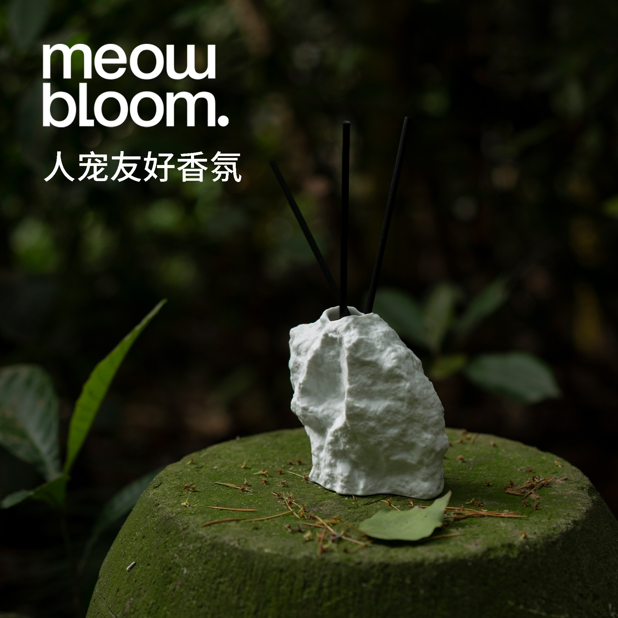AHD｜Meow Bloom Rock Fragrance Non-Fire Smoking Anti-Sleep Expansion Plant Essential Oil Festival Gift