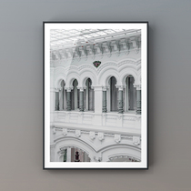  Spot｜GREY BUILDING Gray European-style BUILDING｜AHD art printing and painting art photography hanging painting