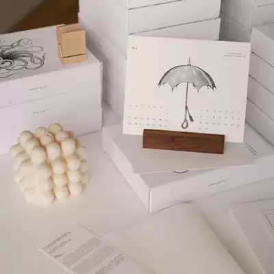 Spot AHD | AMIGO table calendar thank you card 2021 limited original ins retro illustration calendar greeting card